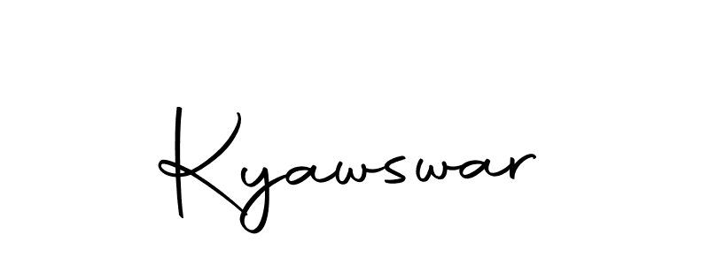 Similarly Autography-DOLnW is the best handwritten signature design. Signature creator online .You can use it as an online autograph creator for name Kyawswar. Kyawswar signature style 10 images and pictures png