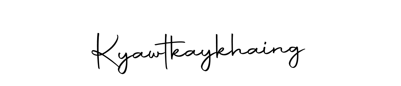 How to make Kyawtkaykhaing name signature. Use Autography-DOLnW style for creating short signs online. This is the latest handwritten sign. Kyawtkaykhaing signature style 10 images and pictures png