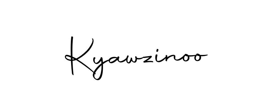 Kyawzinoo stylish signature style. Best Handwritten Sign (Autography-DOLnW) for my name. Handwritten Signature Collection Ideas for my name Kyawzinoo. Kyawzinoo signature style 10 images and pictures png