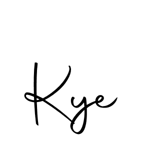 Make a beautiful signature design for name Kye. With this signature (Autography-DOLnW) style, you can create a handwritten signature for free. Kye signature style 10 images and pictures png