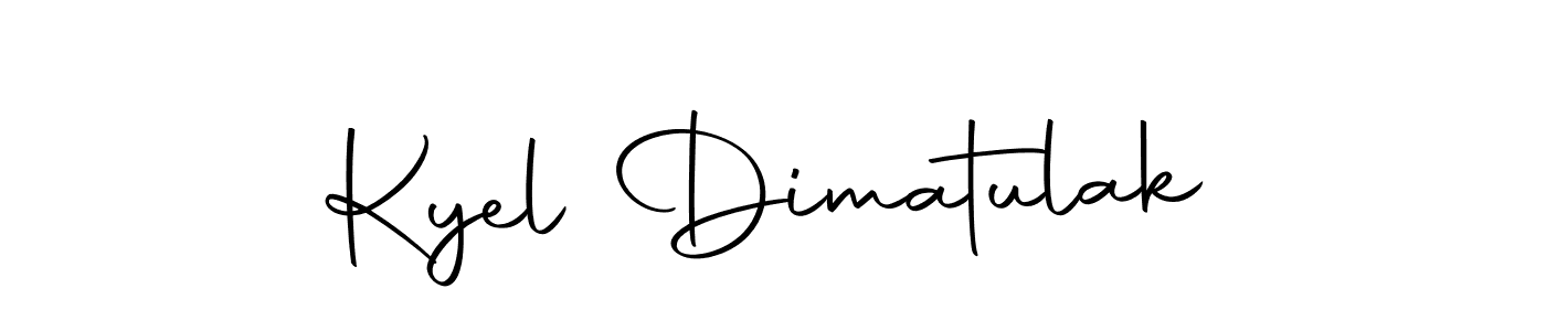 Make a short Kyel Dimatulak signature style. Manage your documents anywhere anytime using Autography-DOLnW. Create and add eSignatures, submit forms, share and send files easily. Kyel Dimatulak signature style 10 images and pictures png