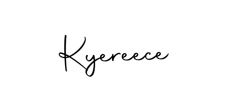 Create a beautiful signature design for name Kyereece. With this signature (Autography-DOLnW) fonts, you can make a handwritten signature for free. Kyereece signature style 10 images and pictures png