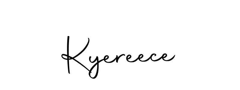 Create a beautiful signature design for name Kyereece. With this signature (Autography-DOLnW) fonts, you can make a handwritten signature for free. Kyereece signature style 10 images and pictures png