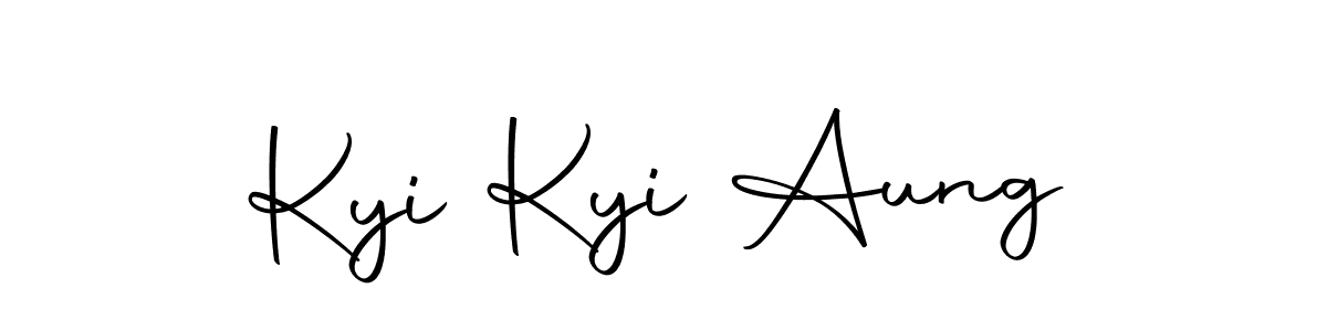Make a beautiful signature design for name Kyi Kyi Aung. Use this online signature maker to create a handwritten signature for free. Kyi Kyi Aung signature style 10 images and pictures png