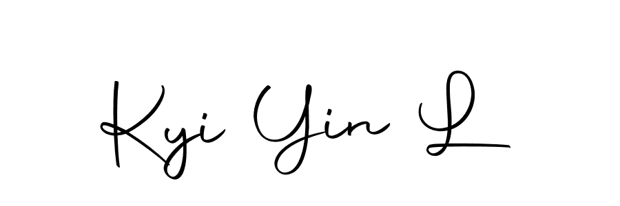 if you are searching for the best signature style for your name Kyi Yin L. so please give up your signature search. here we have designed multiple signature styles  using Autography-DOLnW. Kyi Yin L signature style 10 images and pictures png