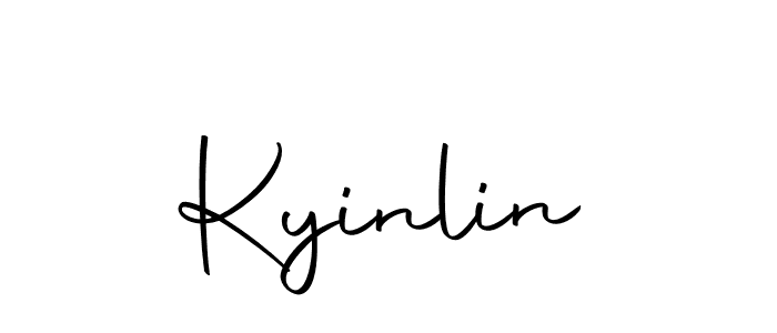 Kyinlin stylish signature style. Best Handwritten Sign (Autography-DOLnW) for my name. Handwritten Signature Collection Ideas for my name Kyinlin. Kyinlin signature style 10 images and pictures png