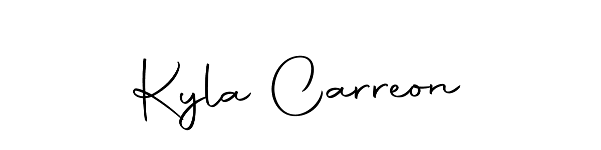 Once you've used our free online signature maker to create your best signature Autography-DOLnW style, it's time to enjoy all of the benefits that Kyla Carreon name signing documents. Kyla Carreon signature style 10 images and pictures png