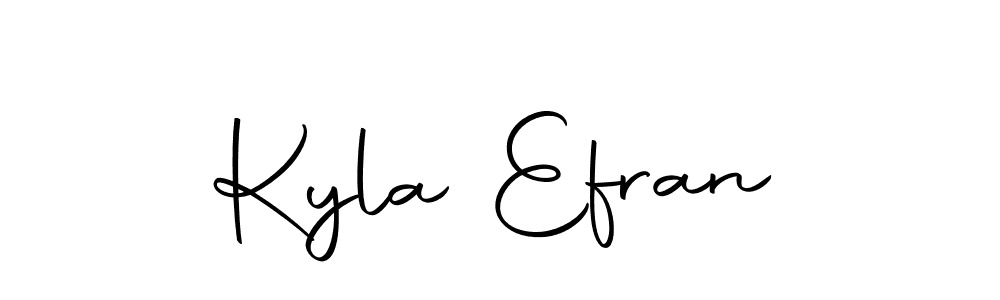 Make a short Kyla Efran signature style. Manage your documents anywhere anytime using Autography-DOLnW. Create and add eSignatures, submit forms, share and send files easily. Kyla Efran signature style 10 images and pictures png