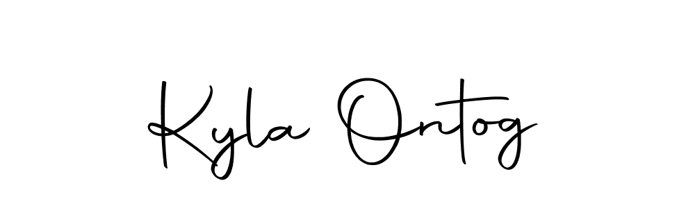 if you are searching for the best signature style for your name Kyla Ontog. so please give up your signature search. here we have designed multiple signature styles  using Autography-DOLnW. Kyla Ontog signature style 10 images and pictures png