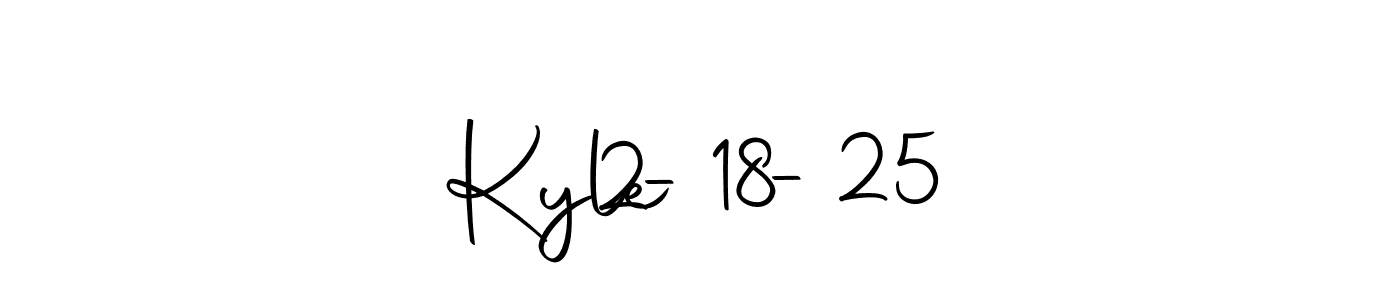 Create a beautiful signature design for name Kyle   2-18-25. With this signature (Autography-DOLnW) fonts, you can make a handwritten signature for free. Kyle   2-18-25 signature style 10 images and pictures png