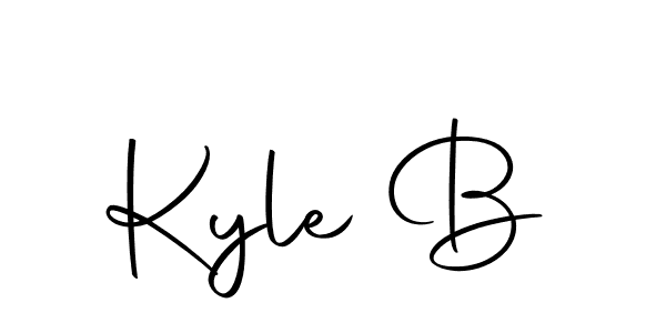 Design your own signature with our free online signature maker. With this signature software, you can create a handwritten (Autography-DOLnW) signature for name Kyle B. Kyle B signature style 10 images and pictures png