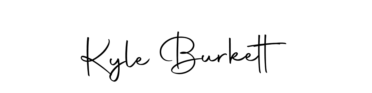 Make a beautiful signature design for name Kyle Burkett. With this signature (Autography-DOLnW) style, you can create a handwritten signature for free. Kyle Burkett signature style 10 images and pictures png