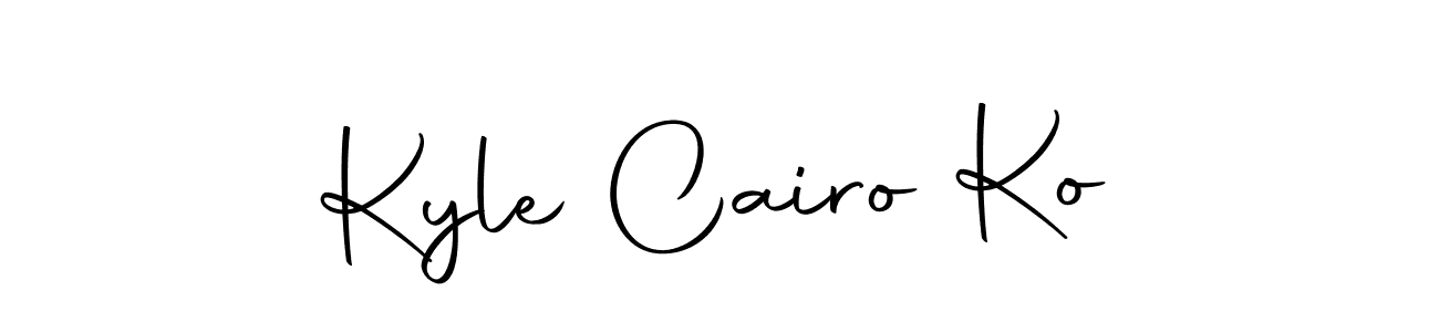 Use a signature maker to create a handwritten signature online. With this signature software, you can design (Autography-DOLnW) your own signature for name Kyle Cairo Ko. Kyle Cairo Ko signature style 10 images and pictures png