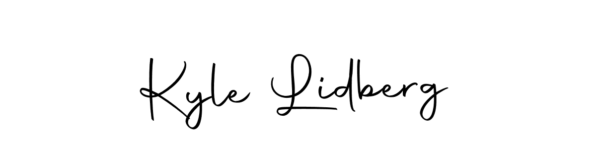 Kyle Lidberg stylish signature style. Best Handwritten Sign (Autography-DOLnW) for my name. Handwritten Signature Collection Ideas for my name Kyle Lidberg. Kyle Lidberg signature style 10 images and pictures png