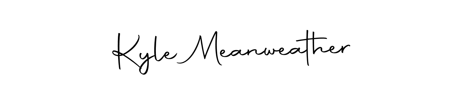 You should practise on your own different ways (Autography-DOLnW) to write your name (Kyle Meanweather) in signature. don't let someone else do it for you. Kyle Meanweather signature style 10 images and pictures png