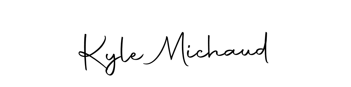 Create a beautiful signature design for name Kyle Michaud. With this signature (Autography-DOLnW) fonts, you can make a handwritten signature for free. Kyle Michaud signature style 10 images and pictures png