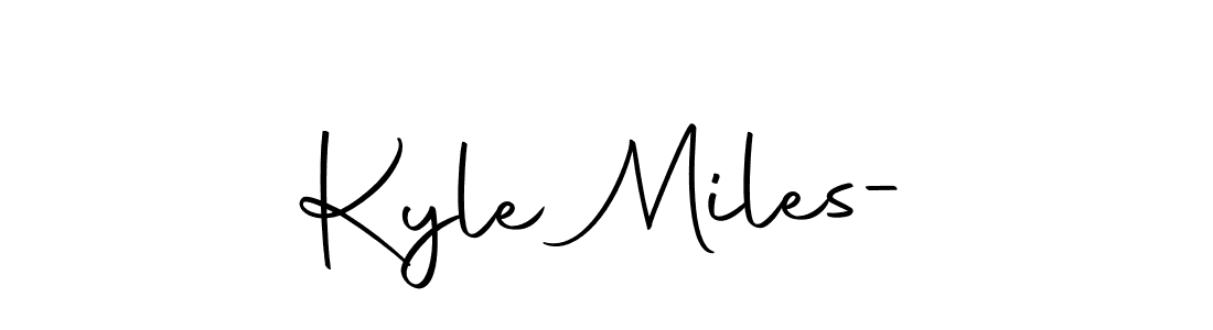 You should practise on your own different ways (Autography-DOLnW) to write your name (Kyle Miles-) in signature. don't let someone else do it for you. Kyle Miles- signature style 10 images and pictures png
