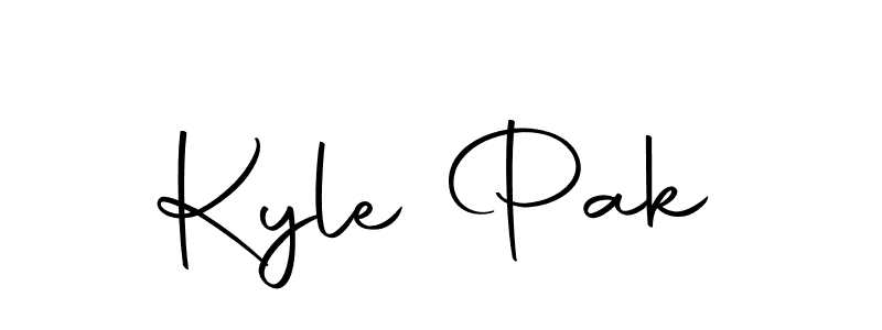 Make a short Kyle Pak signature style. Manage your documents anywhere anytime using Autography-DOLnW. Create and add eSignatures, submit forms, share and send files easily. Kyle Pak signature style 10 images and pictures png