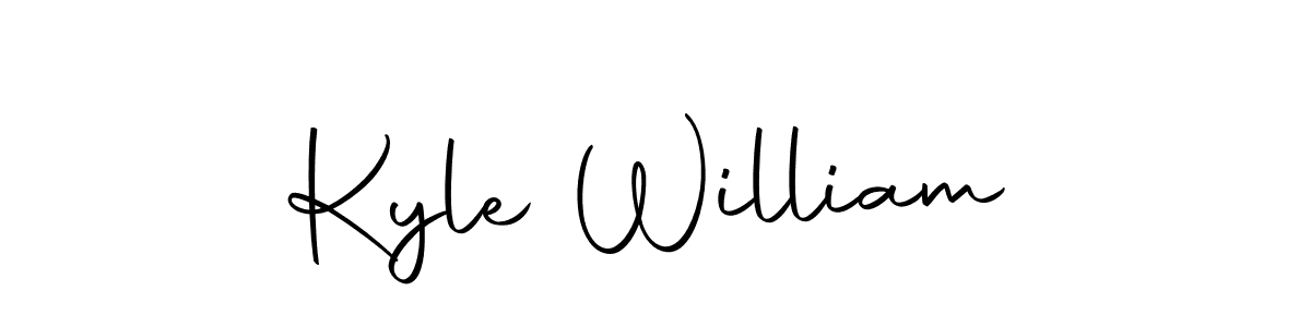 How to make Kyle William name signature. Use Autography-DOLnW style for creating short signs online. This is the latest handwritten sign. Kyle William signature style 10 images and pictures png