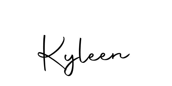 Create a beautiful signature design for name Kyleen. With this signature (Autography-DOLnW) fonts, you can make a handwritten signature for free. Kyleen signature style 10 images and pictures png