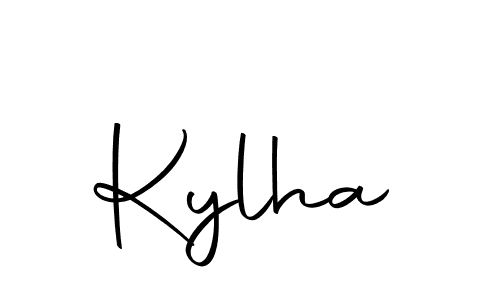 How to make Kylha name signature. Use Autography-DOLnW style for creating short signs online. This is the latest handwritten sign. Kylha signature style 10 images and pictures png