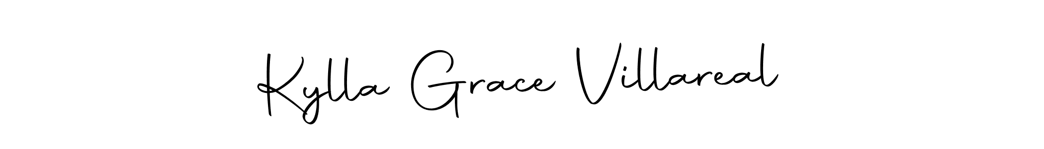 Create a beautiful signature design for name Kylla Grace Villareal. With this signature (Autography-DOLnW) fonts, you can make a handwritten signature for free. Kylla Grace Villareal signature style 10 images and pictures png