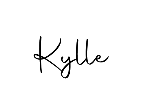 Use a signature maker to create a handwritten signature online. With this signature software, you can design (Autography-DOLnW) your own signature for name Kylle. Kylle signature style 10 images and pictures png