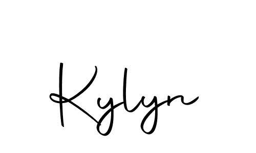 Design your own signature with our free online signature maker. With this signature software, you can create a handwritten (Autography-DOLnW) signature for name Kylyn. Kylyn signature style 10 images and pictures png