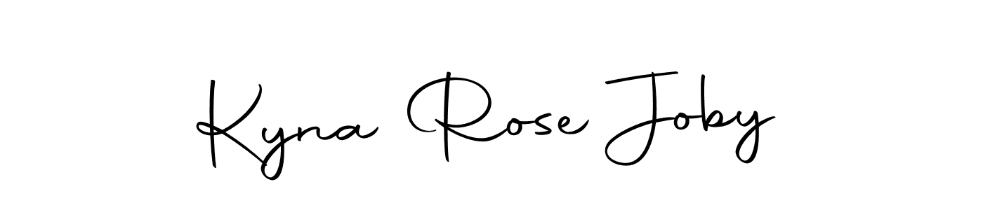 Kyna Rose Joby stylish signature style. Best Handwritten Sign (Autography-DOLnW) for my name. Handwritten Signature Collection Ideas for my name Kyna Rose Joby. Kyna Rose Joby signature style 10 images and pictures png