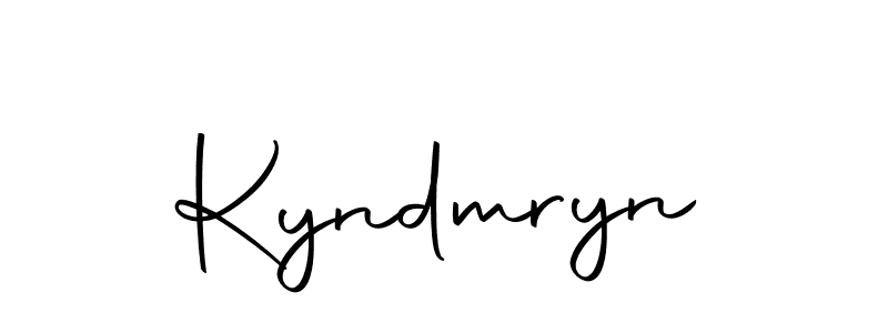 How to make Kyndmryn name signature. Use Autography-DOLnW style for creating short signs online. This is the latest handwritten sign. Kyndmryn signature style 10 images and pictures png