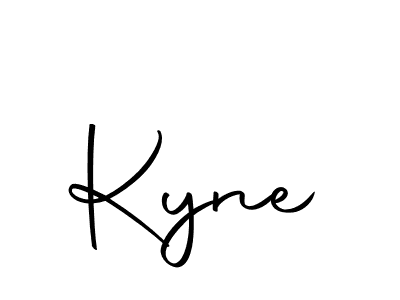 You should practise on your own different ways (Autography-DOLnW) to write your name (Kyne) in signature. don't let someone else do it for you. Kyne signature style 10 images and pictures png