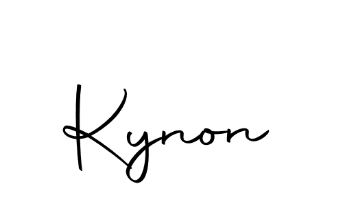 Use a signature maker to create a handwritten signature online. With this signature software, you can design (Autography-DOLnW) your own signature for name Kynon. Kynon signature style 10 images and pictures png