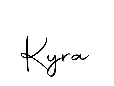 Similarly Autography-DOLnW is the best handwritten signature design. Signature creator online .You can use it as an online autograph creator for name Kyra. Kyra signature style 10 images and pictures png