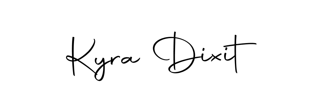 Make a beautiful signature design for name Kyra Dixit. With this signature (Autography-DOLnW) style, you can create a handwritten signature for free. Kyra Dixit signature style 10 images and pictures png