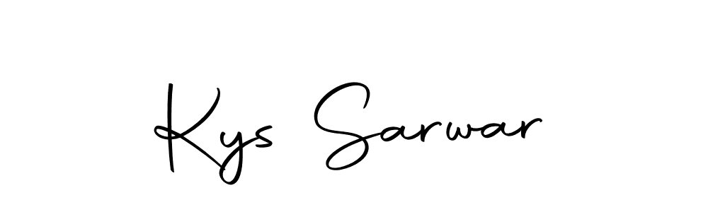 You should practise on your own different ways (Autography-DOLnW) to write your name (Kys Sarwar) in signature. don't let someone else do it for you. Kys Sarwar signature style 10 images and pictures png