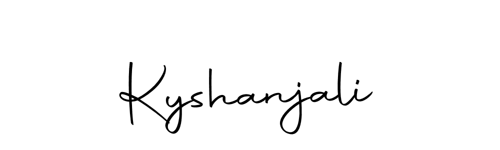 How to make Kyshanjali name signature. Use Autography-DOLnW style for creating short signs online. This is the latest handwritten sign. Kyshanjali signature style 10 images and pictures png