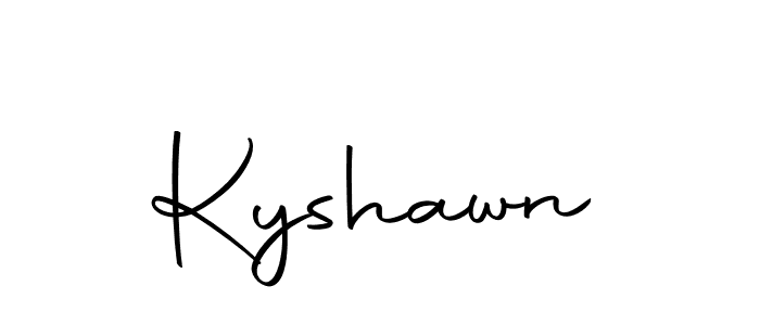 You should practise on your own different ways (Autography-DOLnW) to write your name (Kyshawn) in signature. don't let someone else do it for you. Kyshawn signature style 10 images and pictures png