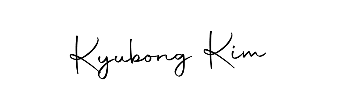 Design your own signature with our free online signature maker. With this signature software, you can create a handwritten (Autography-DOLnW) signature for name Kyubong Kim. Kyubong Kim signature style 10 images and pictures png