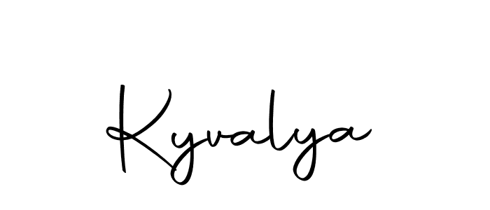 How to make Kyvalya signature? Autography-DOLnW is a professional autograph style. Create handwritten signature for Kyvalya name. Kyvalya signature style 10 images and pictures png