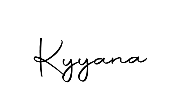 Design your own signature with our free online signature maker. With this signature software, you can create a handwritten (Autography-DOLnW) signature for name Kyyana. Kyyana signature style 10 images and pictures png