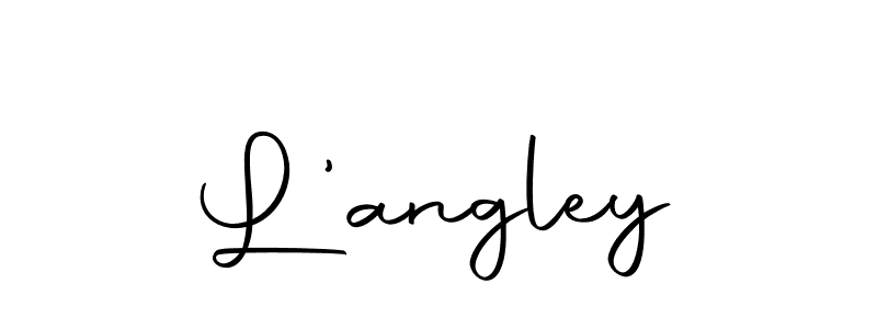 Make a beautiful signature design for name L'angley. With this signature (Autography-DOLnW) style, you can create a handwritten signature for free. L'angley signature style 10 images and pictures png