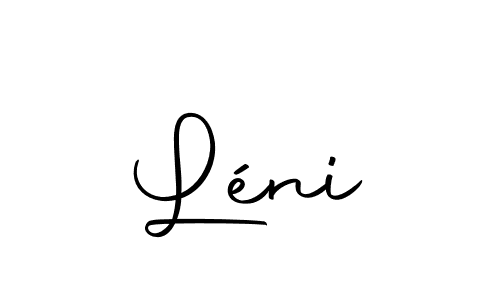 Léni stylish signature style. Best Handwritten Sign (Autography-DOLnW) for my name. Handwritten Signature Collection Ideas for my name Léni. Léni signature style 10 images and pictures png