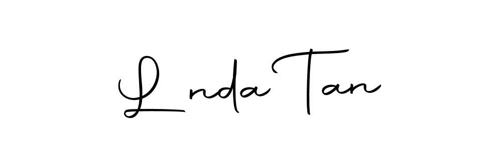 How to make Lİnda Tan name signature. Use Autography-DOLnW style for creating short signs online. This is the latest handwritten sign. Lİnda Tan signature style 10 images and pictures png