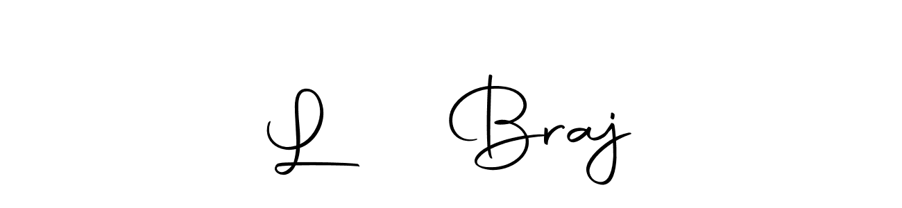 Use a signature maker to create a handwritten signature online. With this signature software, you can design (Autography-DOLnW) your own signature for name L ❤️ Braj. L ❤️ Braj signature style 10 images and pictures png