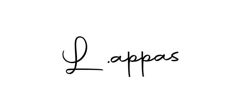 Make a beautiful signature design for name L .appas. With this signature (Autography-DOLnW) style, you can create a handwritten signature for free. L .appas signature style 10 images and pictures png