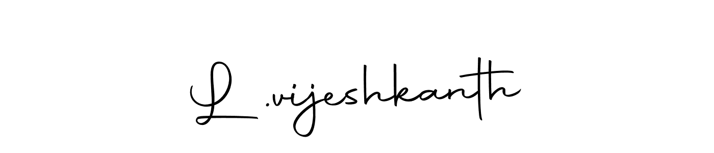 Make a beautiful signature design for name L .vijeshkanth. Use this online signature maker to create a handwritten signature for free. L .vijeshkanth signature style 10 images and pictures png