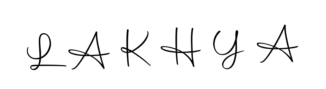 Create a beautiful signature design for name L A K H Y A. With this signature (Autography-DOLnW) fonts, you can make a handwritten signature for free. L A K H Y A signature style 10 images and pictures png