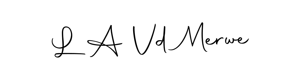 Make a beautiful signature design for name L A Vd Merwe. With this signature (Autography-DOLnW) style, you can create a handwritten signature for free. L A Vd Merwe signature style 10 images and pictures png