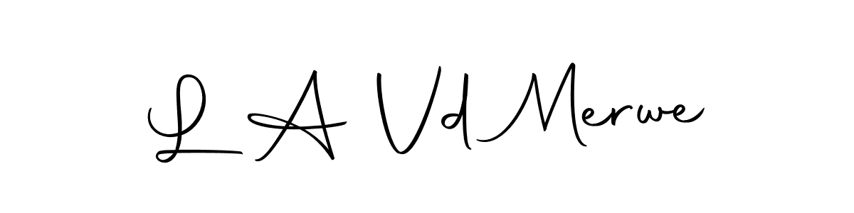 Make a beautiful signature design for name L A Vd Merwe. With this signature (Autography-DOLnW) style, you can create a handwritten signature for free. L A Vd Merwe signature style 10 images and pictures png