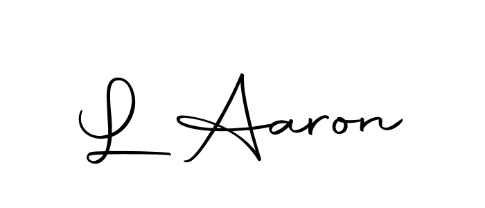 How to make L Aaron signature? Autography-DOLnW is a professional autograph style. Create handwritten signature for L Aaron name. L Aaron signature style 10 images and pictures png